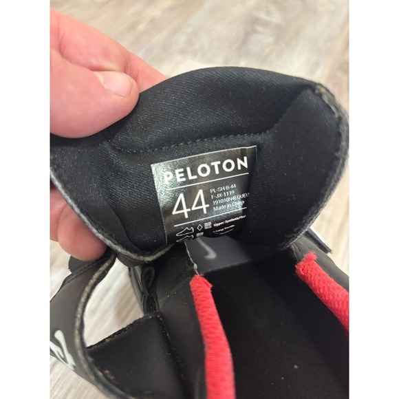 Peloton Cycling Shoes Black Red Cleats Bike Spin Class Size‎ 9 (44) main image 10